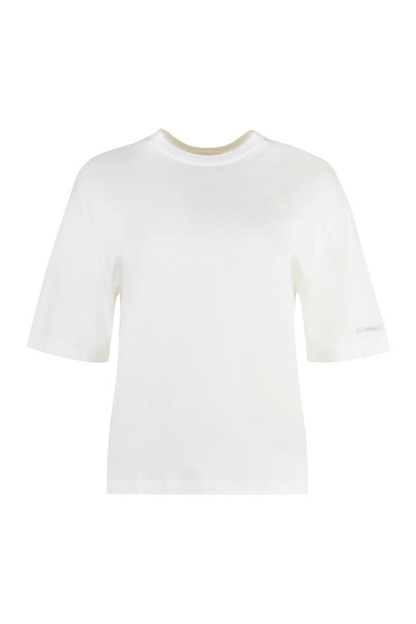 Cotton crew-neck T-shirt-0